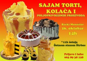 Sajam torti kolaca i polj proizvoda
