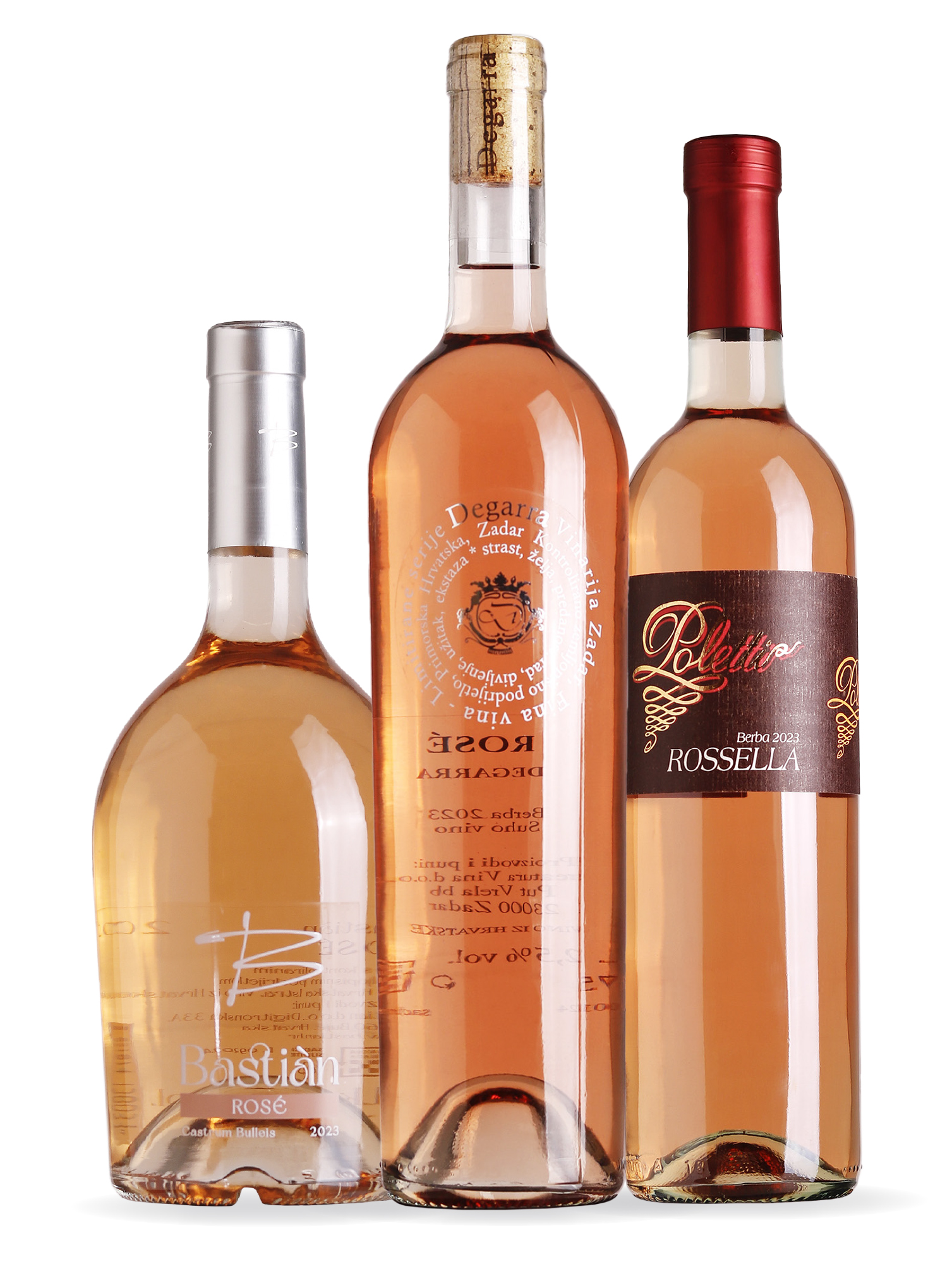 3_Ružičasta vina_ tri najbolja vina Degarra, Bastian, Poletti